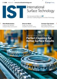 Titelbild der Ausgabe 3/2026 von IST International Surface Technology. Diese Zeitschrift und viele weitere Industriemagazine und Handwerkmagazine als Abo oder epaper bei United Kiosk online kaufen.