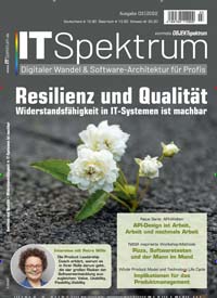 Titelbild der Ausgabe 3/2022 von IT Spektrum. Diese Zeitschrift und viele weitere Computerzeitschriften, Tabletmagazine und Smartphonemagazine als Abo oder epaper bei United Kiosk online kaufen.