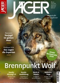 Titelbild der Ausgabe 6/2026 von Jäger. Diese Zeitschrift und viele weitere Sportmagazine als Abo oder epaper bei United Kiosk online kaufen.