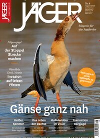 Titelbild der Ausgabe 8/2026 von Jäger. Diese Zeitschrift und viele weitere Sportmagazine als Abo oder epaper bei United Kiosk online kaufen.