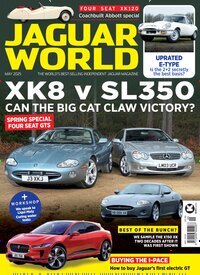 Titelbild der Ausgabe 5/2025 von Jaguar World Monthly. Diese Zeitschrift und viele weitere Automagazine und Motorradzeitschriften als Abo oder epaper bei United Kiosk online kaufen.