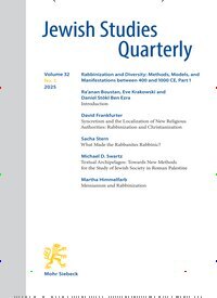 Titelbild der Ausgabe 3/2025 von Jewish Studies Quarterly (JSQ). Diese Zeitschrift und viele weitere Kunstmagazine und Kulturmagazine als Abo oder epaper bei United Kiosk online kaufen.