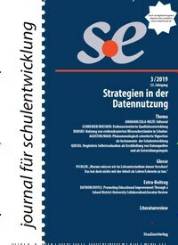Titelbild der Ausgabe 3/2019 von journal für schulentwicklung. Diese Zeitschrift und viele weitere Zeitschriften für Pädagogik als Abo oder epaper bei United Kiosk online kaufen.