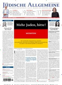 Titelbild der Ausgabe 27/2026 von Jüdische Allgemeine. Diese Zeitschrift und viele weitere Wirtschaftsmagazine und Politikmagazine als Abo oder epaper bei United Kiosk online kaufen.