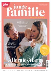 Titelbild der Ausgabe 4/2025 von junge familie. Diese Zeitschrift und viele weitere Elternzeitschriften und Tierzeitschriften als Abo oder epaper bei United Kiosk online kaufen.