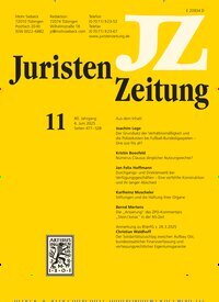 Titelbild der Ausgabe 11/2025 von JuristenZeitung (JZ). Diese Zeitschrift und viele weitere Jurazeitschriften und Zeitschriften für Verwaltung als Abo oder epaper bei United Kiosk online kaufen.