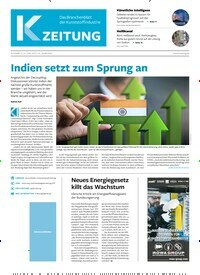 Titelbild der Ausgabe 11/2023 von K-Zeitung. Diese Zeitschrift und viele weitere Industriemagazine und Handwerkmagazine als Abo oder epaper bei United Kiosk online kaufen.