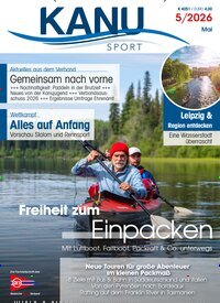 Titelbild der Ausgabe 5/2026 von Kanu Sport. Diese Zeitschrift und viele weitere Sportmagazine als Abo oder epaper bei United Kiosk online kaufen.