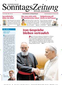 Titelbild der Ausgabe 12/2026 von Katholische Sonntagszeitung für das Bistum Augsburg. Diese Zeitschrift und viele weitere Kunstmagazine und Kulturmagazine als Abo oder epaper bei United Kiosk online kaufen.
