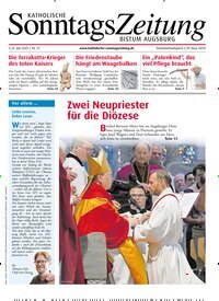 Titelbild der Ausgabe 27/2025 von Katholische Sonntagszeitung für das Bistum Augsburg. Diese Zeitschrift und viele weitere Kunstmagazine und Kulturmagazine als Abo oder epaper bei United Kiosk online kaufen.