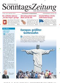 Titelbild der Ausgabe 30/2025 von Katholische Sonntagszeitung für Deutschland. Diese Zeitschrift und viele weitere Kunstmagazine und Kulturmagazine als Abo oder epaper bei United Kiosk online kaufen.