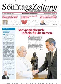 Titelbild der Ausgabe 23/2026 von Katholische SonntagsZeitung - Regensburger Bistumsblatt. Diese Zeitschrift und viele weitere Kunstmagazine und Kulturmagazine als Abo oder epaper bei United Kiosk online kaufen.