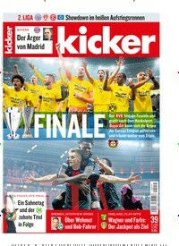 Titelbild der Ausgabe 39/2024 von kicker. Diese Zeitschrift und viele weitere Sportmagazine als Abo oder epaper bei United Kiosk online kaufen.