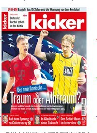 Titelbild der Ausgabe 49/2025 von kicker. Diese Zeitschrift und viele weitere Sportmagazine als Abo oder epaper bei United Kiosk online kaufen.