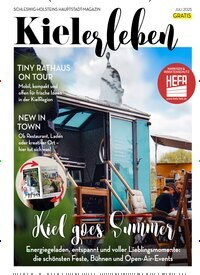Titelbild der Ausgabe 7/2025 von KIELerleben. Diese Zeitschrift und viele weitere Lifestylemagazine und Peoplemagazine als Abo oder epaper bei United Kiosk online kaufen.
