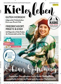 Titelbild der Ausgabe 9/2023 von KIELerleben. Diese Zeitschrift und viele weitere Lifestylemagazine und Peoplemagazine als Abo oder epaper bei United Kiosk online kaufen.