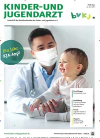 Titelbild der Ausgabe 6/2021 von Kinder- und Jugendarzt. Diese Zeitschrift und viele weitere Pflegezeitschriften und medizinische Fachzeitschriften als Abo oder epaper bei United Kiosk online kaufen.