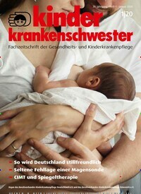 Titelbild der Ausgabe 1/2020 von Kinderkrankenschwester. Diese Zeitschrift und viele weitere Pflegezeitschriften und medizinische Fachzeitschriften als Abo oder epaper bei United Kiosk online kaufen.