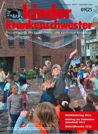 Titelbild der Ausgabe 9/2025 von Kinderkrankenschwester. Diese Zeitschrift und viele weitere Pflegezeitschriften und medizinische Fachzeitschriften als Abo oder epaper bei United Kiosk online kaufen.