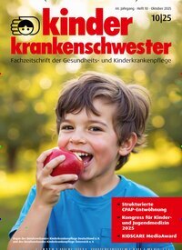 Titelbild der Ausgabe 10/2025 von Kinderkrankenschwester. Diese Zeitschrift und viele weitere Pflegezeitschriften und medizinische Fachzeitschriften als Abo oder epaper bei United Kiosk online kaufen.