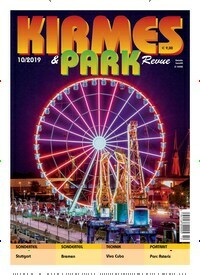Titelbild der Ausgabe 10/2019 von Kirmes & Park Revue. Diese Zeitschrift und viele weitere Freizeit-Fachmagazine und Hobby-Fachzeitschriften als Abo oder epaper bei United Kiosk online kaufen.