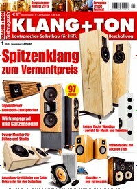 Titelbild der Ausgabe 1/2020 von Klang & Ton. Diese Zeitschrift und viele weitere Audiomagazine, Filmmagazine und Fotozeitschriften als Abo oder epaper bei United Kiosk online kaufen.