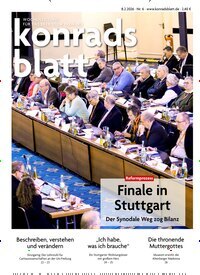 Titelbild der Ausgabe 6/2026 von Konradsblatt. Diese Zeitschrift und viele weitere Zeitungsabos als Abo oder epaper bei United Kiosk online kaufen.