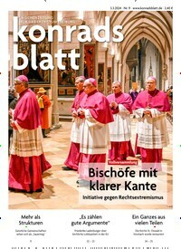 Titelbild der Ausgabe 9/2024 von Konradsblatt. Diese Zeitschrift und viele weitere Zeitungsabos als Abo oder epaper bei United Kiosk online kaufen.