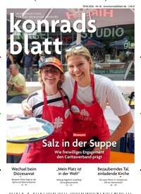 Titelbild der Ausgabe 16/2026 von Konradsblatt. Diese Zeitschrift und viele weitere Zeitungsabos als Abo oder epaper bei United Kiosk online kaufen.