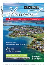 Titelbild der Ausgabe 1/2024 von Konradskalender. Diese Zeitschrift und viele weitere Reisemagazine, Freizeitmagazine und Wissensmagazine als Abo oder epaper bei United Kiosk online kaufen.