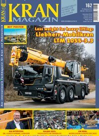 Titelbild der Ausgabe 162/2025 von Kran Magazin. Diese Zeitschrift und viele weitere Automagazine und Motorradzeitschriften als Abo oder epaper bei United Kiosk online kaufen.