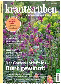Titelbild der Ausgabe 5/2026 von kraut & rüben. Diese Zeitschrift und viele weitere Gartenzeitschriften und Wohnzeitschriften als Abo oder epaper bei United Kiosk online kaufen.