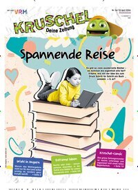 Titelbild der Ausgabe 16/2026 von Kruschel - Deine Zeitung. Diese Zeitschrift und viele weitere Jugendzeitschriften und Kinderzeitschriften als Abo oder epaper bei United Kiosk online kaufen.