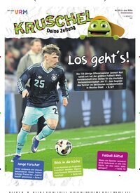 Titelbild der Ausgabe 23/2026 von Kruschel - Deine Zeitung. Diese Zeitschrift und viele weitere Jugendzeitschriften und Kinderzeitschriften als Abo oder epaper bei United Kiosk online kaufen.
