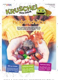 Titelbild der Ausgabe 45/2025 von Kruschel - Deine Zeitung. Diese Zeitschrift und viele weitere Jugendzeitschriften und Kinderzeitschriften als Abo oder epaper bei United Kiosk online kaufen.