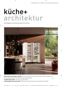 Titelbild der Ausgabe 4/2026 von küche + architektur. Diese Zeitschrift und viele weitere Gartenzeitschriften und Wohnzeitschriften als Abo oder epaper bei United Kiosk online kaufen.