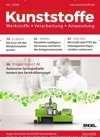 Titelbild der Ausgabe 4/2026 von Kunststoffe. Diese Zeitschrift und viele weitere Industriemagazine und Handwerkmagazine als Abo oder epaper bei United Kiosk online kaufen.