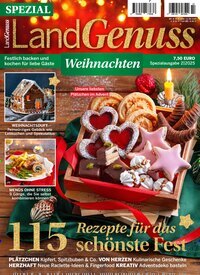 Titelbild der Ausgabe 2/2025 von LandGenuss Spezial. Diese Zeitschrift und viele weitere Kochzeitschriften und Backzeitschriften als Abo oder epaper bei United Kiosk online kaufen.