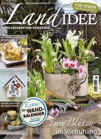 Titelbild der Ausgabe 1/2026 von LandIDEE. Diese Zeitschrift und viele weitere Gartenzeitschriften und Wohnzeitschriften als Abo oder epaper bei United Kiosk online kaufen.