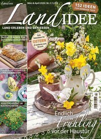 Titelbild der Ausgabe 2/2026 von LandIDEE. Diese Zeitschrift und viele weitere Gartenzeitschriften und Wohnzeitschriften als Abo oder epaper bei United Kiosk online kaufen.
