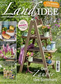 Titelbild der Ausgabe 4/2025 von LandIDEE. Diese Zeitschrift und viele weitere Gartenzeitschriften und Wohnzeitschriften als Abo oder epaper bei United Kiosk online kaufen.