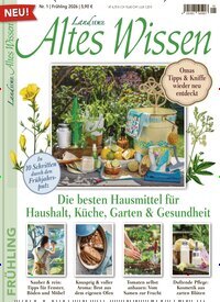 Titelbild der Ausgabe 1/2026 von LandIDEE Altes Wissen. Diese Zeitschrift und viele weitere Gartenzeitschriften und Wohnzeitschriften als Abo oder epaper bei United Kiosk online kaufen.