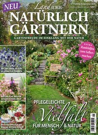 Titelbild der Ausgabe 1/2026 von Landidee Natürlich Gärtnern. Diese Zeitschrift und viele weitere Gartenzeitschriften und Wohnzeitschriften als Abo oder epaper bei United Kiosk online kaufen.