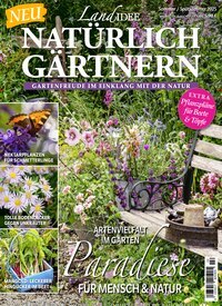 Titelbild der Ausgabe 2/2025 von Landidee Natürlich Gärtnern. Diese Zeitschrift und viele weitere Gartenzeitschriften und Wohnzeitschriften als Abo oder epaper bei United Kiosk online kaufen.