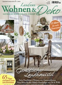 Titelbild der Ausgabe 1/2023 von LandIDEE Wohnen & Deko. Diese Zeitschrift und viele weitere Gartenzeitschriften und Wohnzeitschriften als Abo oder epaper bei United Kiosk online kaufen.