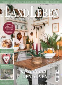 Titelbild der Ausgabe 6/2025 von LandLeben. Diese Zeitschrift und viele weitere Gartenzeitschriften und Wohnzeitschriften als Abo oder epaper bei United Kiosk online kaufen.
