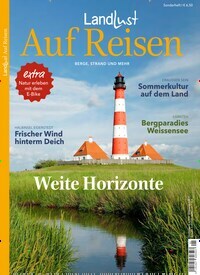 Titelbild der Ausgabe 1/2023 von Landlust Auf Reisen. Diese Zeitschrift und viele weitere Gartenzeitschriften und Wohnzeitschriften als Abo oder epaper bei United Kiosk online kaufen.