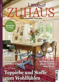 Titelbild der Ausgabe 4/2023 von Landlust Zuhaus. Diese Zeitschrift und viele weitere Gartenzeitschriften und Wohnzeitschriften als Abo oder epaper bei United Kiosk online kaufen.