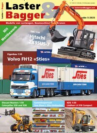 Titelbild der Ausgabe 5/2025 von Laster & Bagger. Diese Zeitschrift und viele weitere Automagazine und Motorradzeitschriften als Abo oder epaper bei United Kiosk online kaufen.