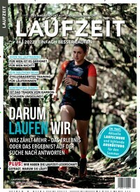 Titelbild der Ausgabe 4/2022 von Laufzeit. Diese Zeitschrift und viele weitere Sportmagazine als Abo oder epaper bei United Kiosk online kaufen.